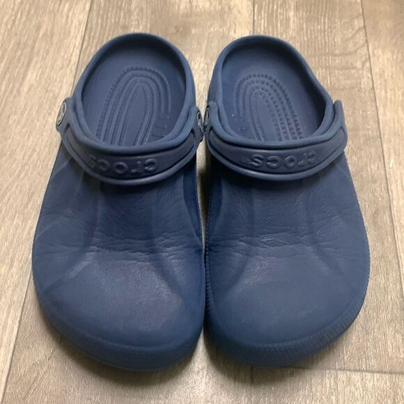 Kids CROCS Bistro Blue Slip On‎ Clog Shoes - Picture 1 of 5